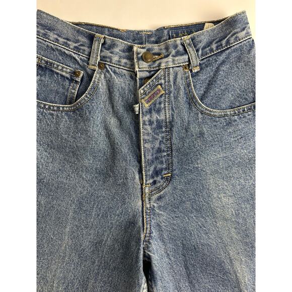 Vintage Lawman Jeans Size 7 27x32 Western Cowgirl Rodeo Button Fly Tapered Mom - Picture 1 of 15